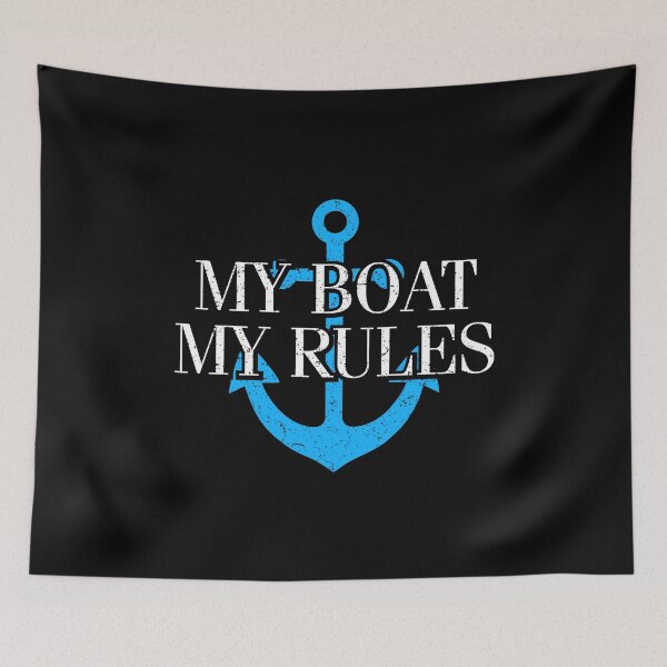 Item preview, My Boat My Rules - Funny Boating Captain Cruise Gift designed and sold by dantixebiana.