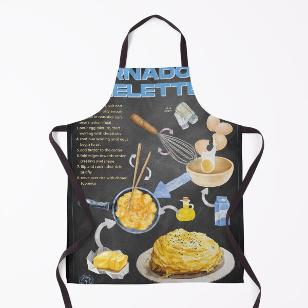Item preview, Korean Tornado Omelette Recipe Chalkboard Kitchen Poster designed and sold by TuncGK.