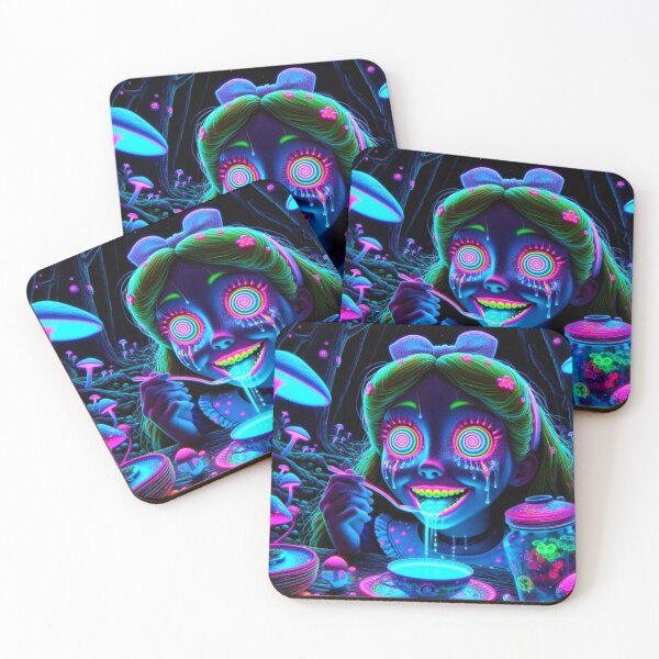 Item preview, Neon Blacklight Trippy Psychedelic Wonderland  designed and sold by FestDrip.