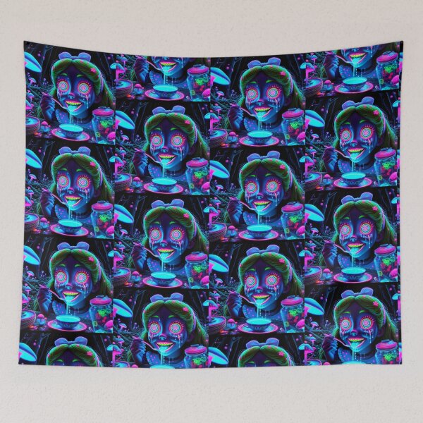 Item preview, Neon Blacklight Trippy Psychedelic Wonderland  designed and sold by FestDrip.