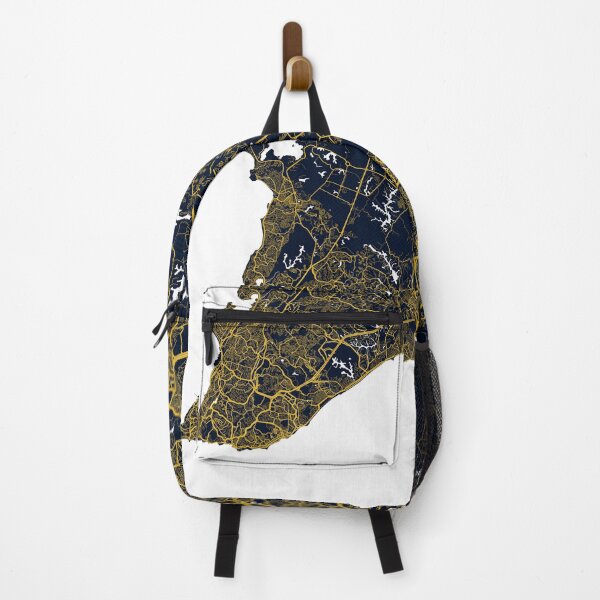 Item preview, Salvador City Map of Bahia, Brazil - Gold Art Deco designed and sold by deMAP.