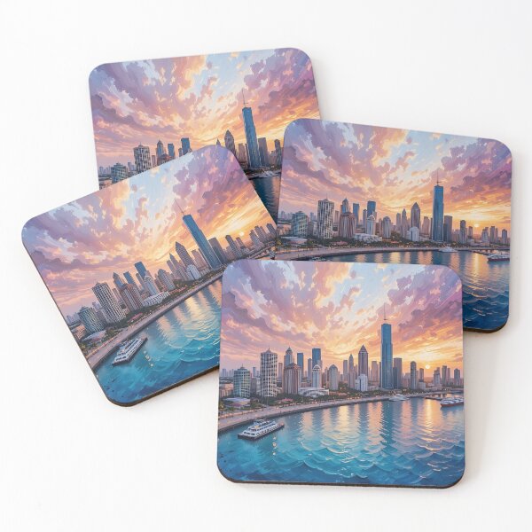 Item preview, A view of the city from the sea - S1 - 2 designed and sold by Undersea Ai Art.