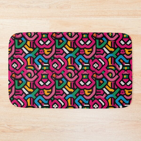 Item preview, Colorful Pop Geometric Maze Pattern designed and sold by Moisky Patterns.