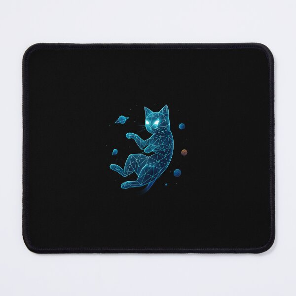 Item preview, Copy of Celestial Geometry Cat – Glowing Wireframe Feline in Space designed and sold by Striklet.