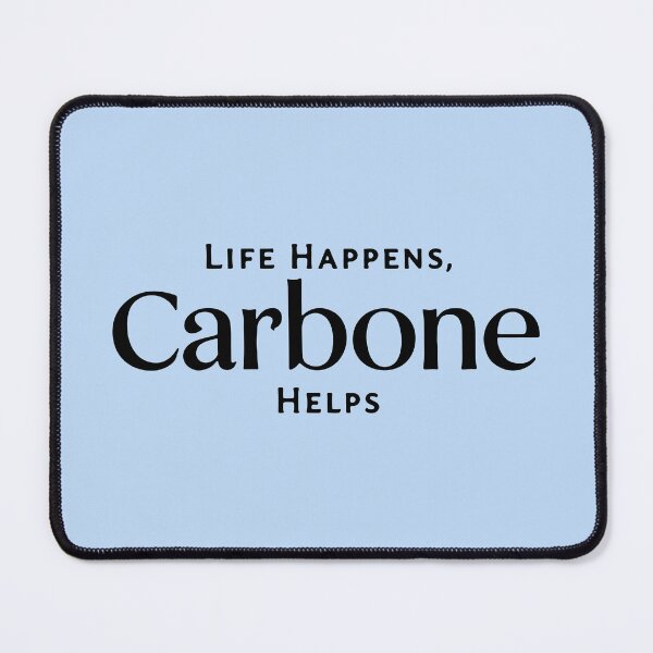 Item preview, Life Happens Carbone Helps – Bold Serif Typography designed and sold by pick-o-print.