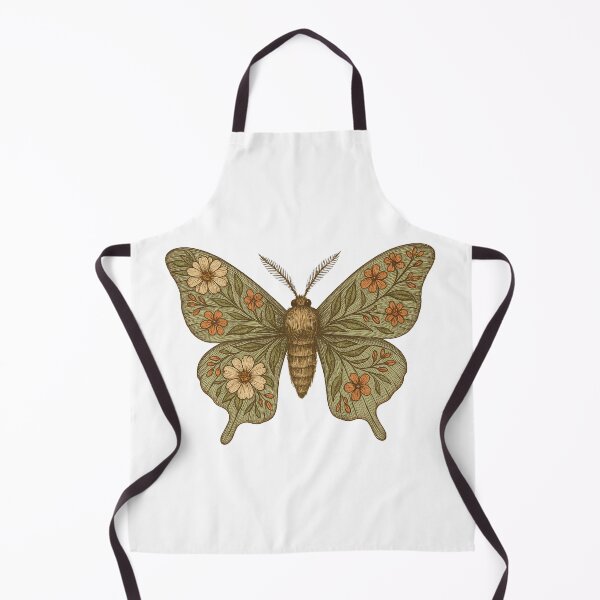 Item preview, Vintage Floral Moth – Rustic Wings with Botanical Blossoms designed and sold by Zee's Whimsical Wonders.