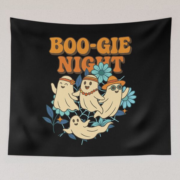 Item preview, BOO-GIE NIGHT - GROOVY DANCING SPOOKY GHOSTS designed and sold by justyna-s28.
