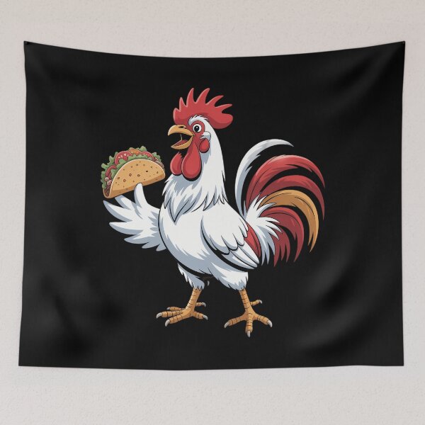 Item preview, Chicken Eating Taco designed and sold by brynatshop.