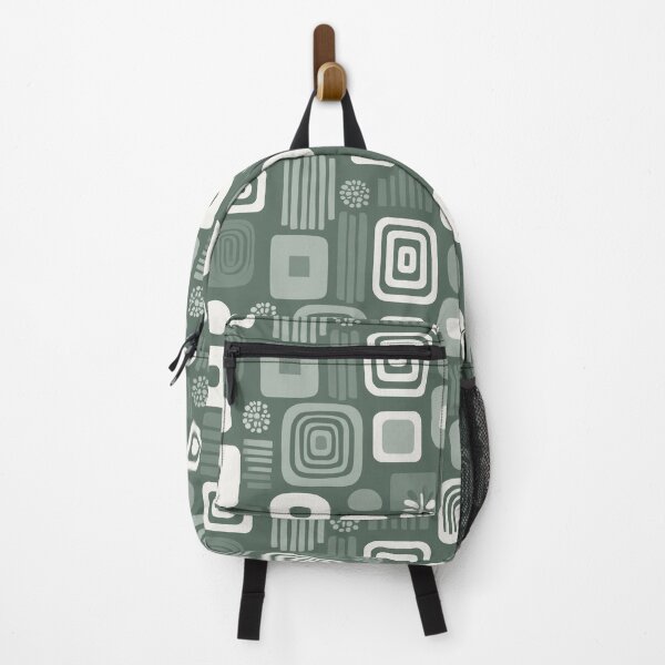Item preview, Mid-Century Modern Geometric Pattern in Green designed and sold by Moisky Patterns.