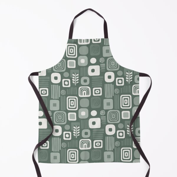 Item preview, Mid-Century Modern Geometric Pattern in Green designed and sold by Moisky Patterns.