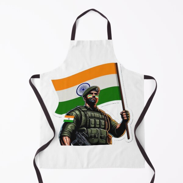 Item preview, Soldier holding Indian Flag designed and sold by DhanaArtistry.