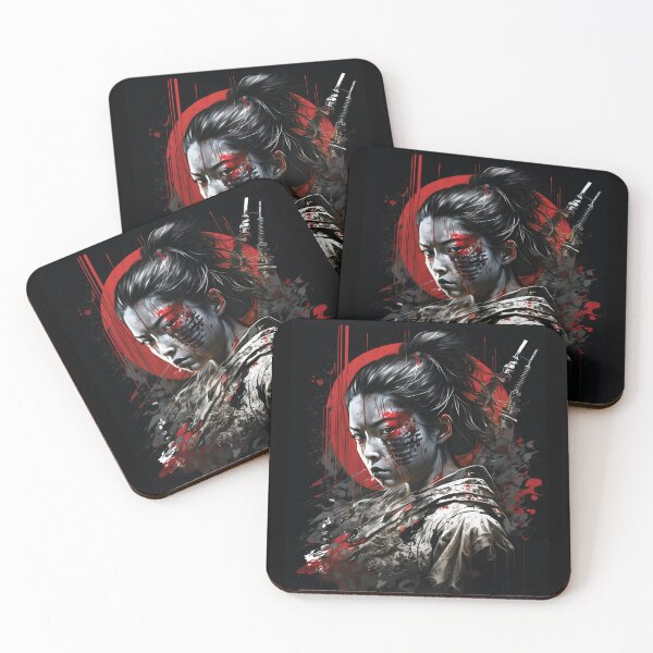 Item preview, Warrior Woman Onna-musha – Japanese Samurai Art designed and sold by LuPa Creative.