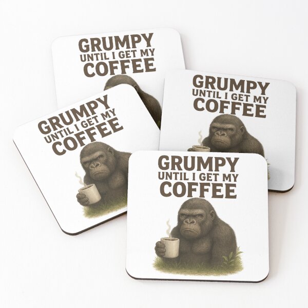 Item preview, Grumpy Gorilla Coffee Mug Design – Funny Morning Quote Gift designed and sold by Tender Flower Clothing.
