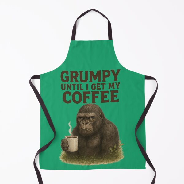 Item preview, Grumpy Gorilla Coffee Mug Design – Funny Morning Quote Gift designed and sold by Tender Flower Clothing.