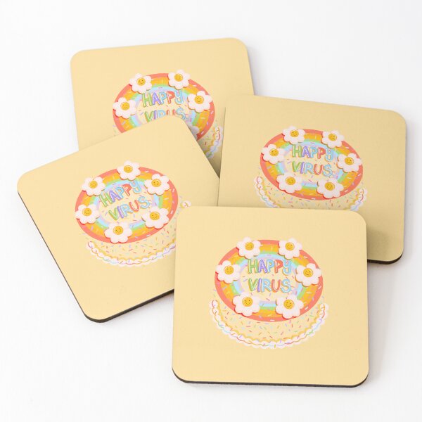 Item preview, Dokyeom Solo Cake (Happy Virus, Small Flower w/ background, Sprinkle) designed and sold by Maya's intrest.