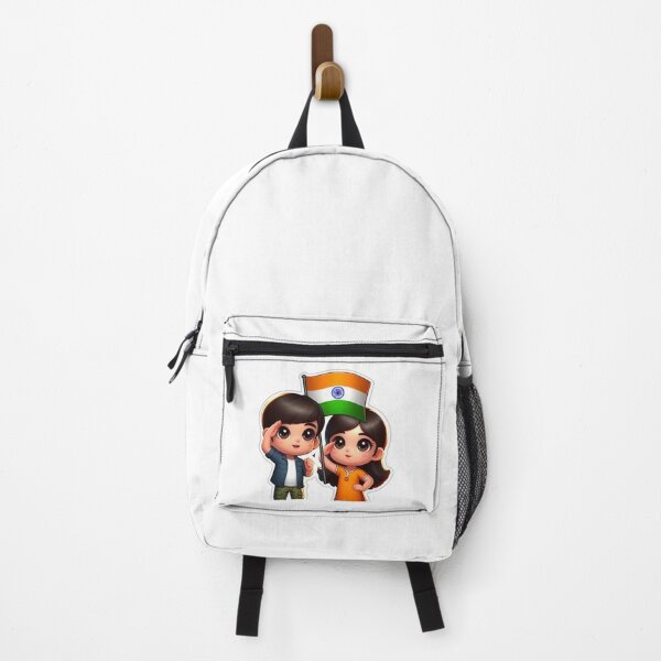 Item preview, Teens saluting the Indian flag designed and sold by DhanaArtistry.