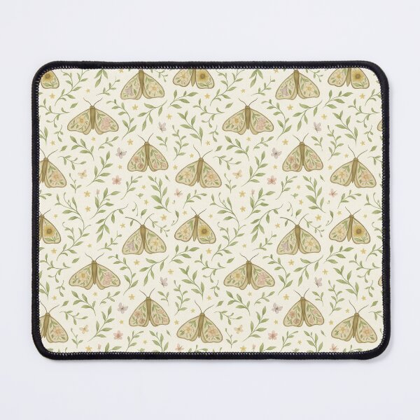Item preview, Floral Moth Pattern – Delicate Garden Wings on Cream designed and sold by Zee's Whimsical Wonders.