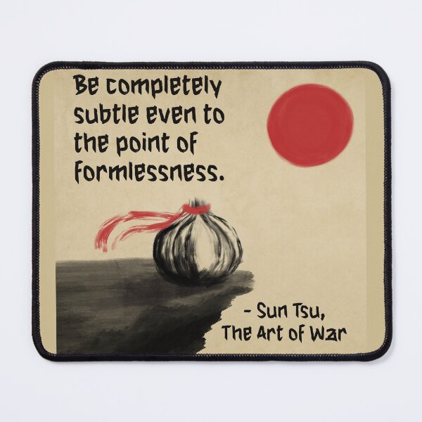 Item preview, Garlic Sun Tzu Quote Ink Painting Design designed and sold by WhimsyWatcher.