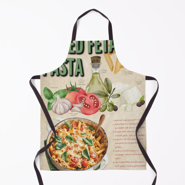 Item preview, Viral Baked Feta Pasta Recipe Vintage Kitchen Poster designed and sold by TuncGK.