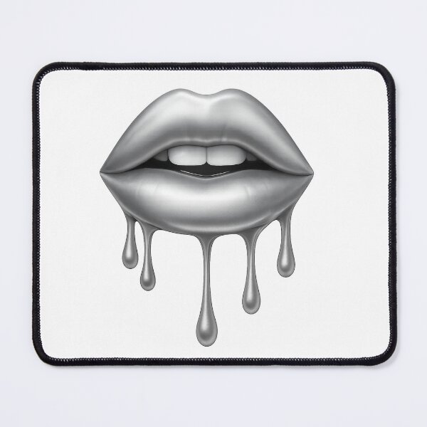Item preview, Silver Lips Dripping designed and sold by MarisoArt.