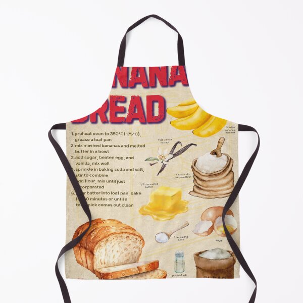 Item preview, Rustic Homemade Banana Bread Recipe Kitchen Wall Art designed and sold by TuncGK.