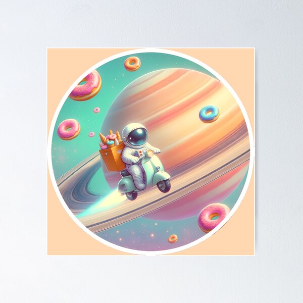 Item preview, Saturn’s Donut Delivery designed and sold by rendigart.