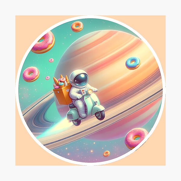 Item preview, Saturn’s Donut Delivery designed and sold by rendigart.
