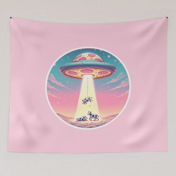 Item preview, Pizza UFO Invasion designed and sold by rendigart.