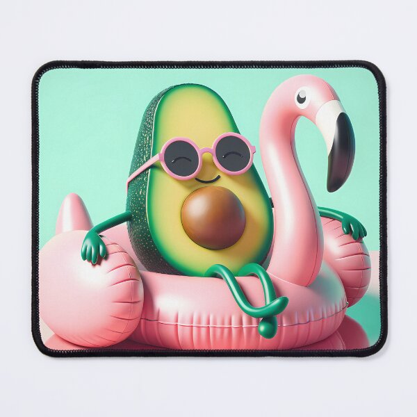 Item preview, Lazy Avocado on a Pool Float designed and sold by rendigart.