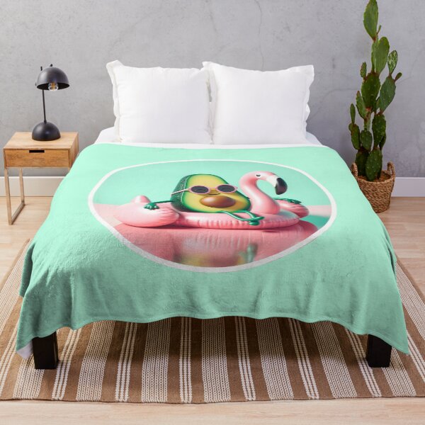 Item preview, Lazy Avocado on a Pool Float designed and sold by rendigart.