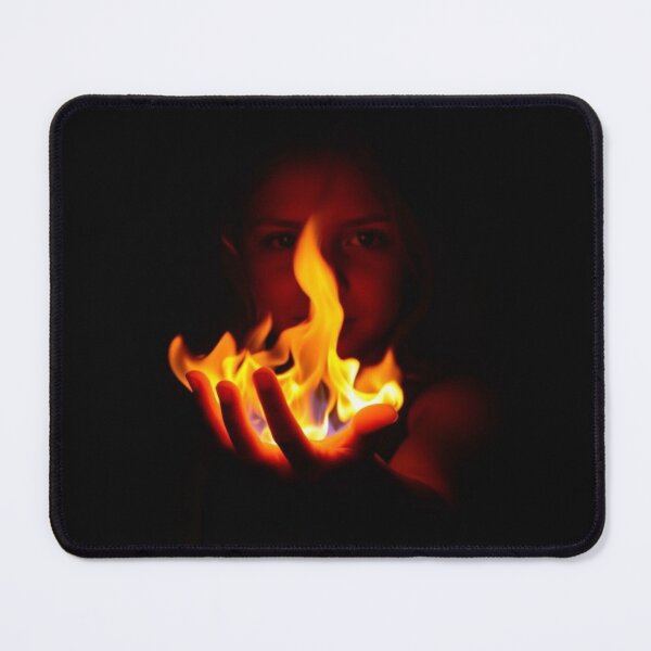 Item preview, Fire on girl's hand designed and sold by Tanu Biswas.