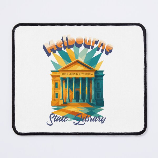 Item preview, Greetings from MELBOURNE - STATE LIBRARY of Victoria - Retro Vintage Design designed and sold by Earth Celebration Designs.