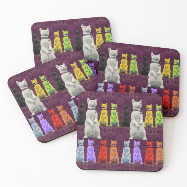 Item preview, Trippy Pattern: Rainbow Cat Guardians designed and sold by Dusty Thorne.