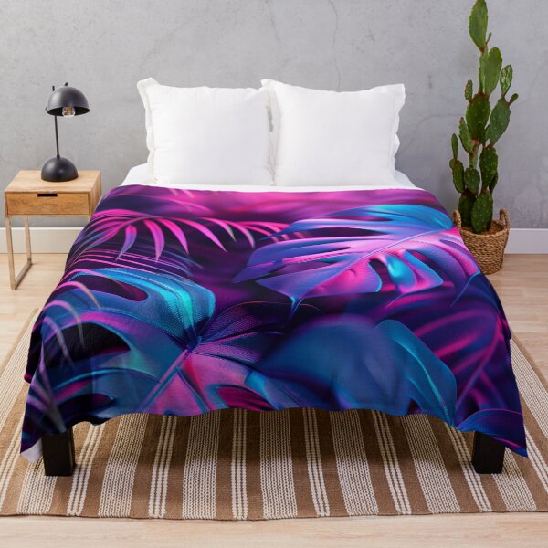Item preview, Glowing Tropical Palm and Monstera Leaves designed and sold by MarisoArt.