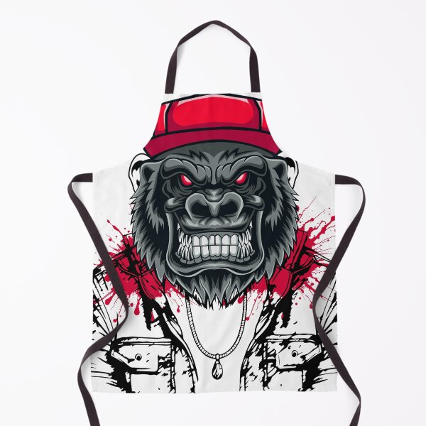 Item preview, Angry Gorilla Face with Red Eyes Urban Style Artwork designed and sold by yuki-hana.