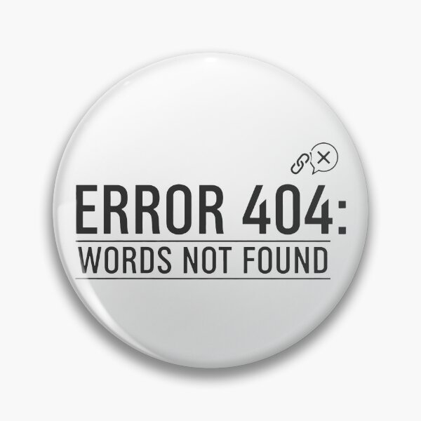 Item preview, Direct and Playful Error Message with Speech Bubble and Link Icon designed and sold by SplashTastic.