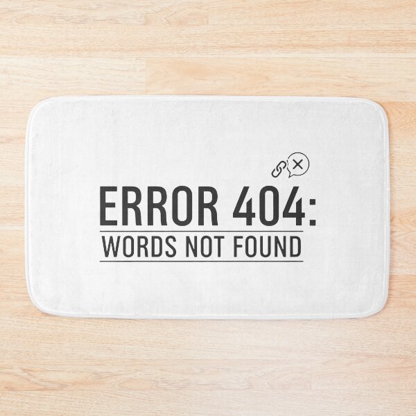 Item preview, Direct and Playful Error Message with Speech Bubble and Link Icon designed and sold by SplashTastic.