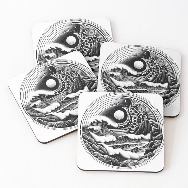 Item preview, Monochrome Ocean Majesty designed and sold by rendigart.