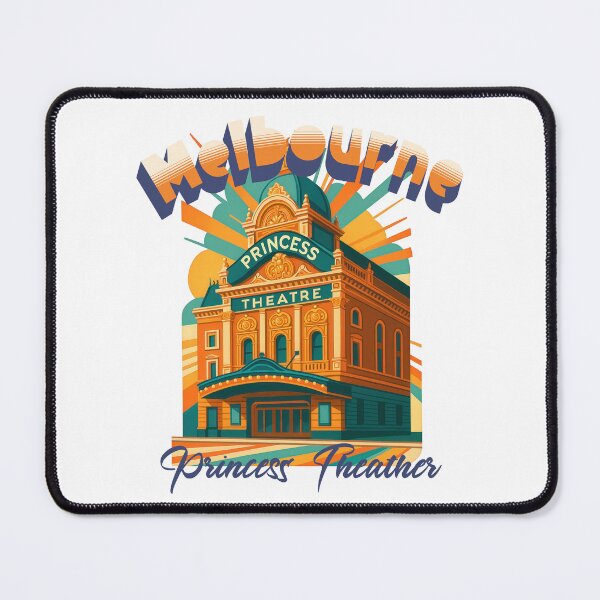 Item preview, Greetings from MELBOURNE - PRINCESS THEATER - Retro Vintage Design designed and sold by Earth Celebration Designs.