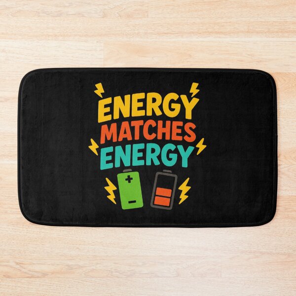 Item preview, Energy Matches Energy – Sassy Attitude Quote with Battery Design designed and sold by Lunaria Arts.