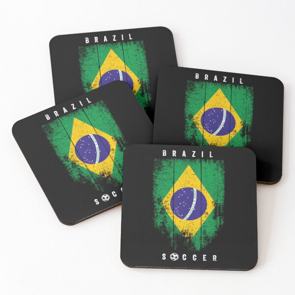 Item preview, SOCCER TEAMS VERTICAL FLAG - BRAZIL - Fans and Teams for Men and Women T-shirt designed and sold by wallsandpatts.