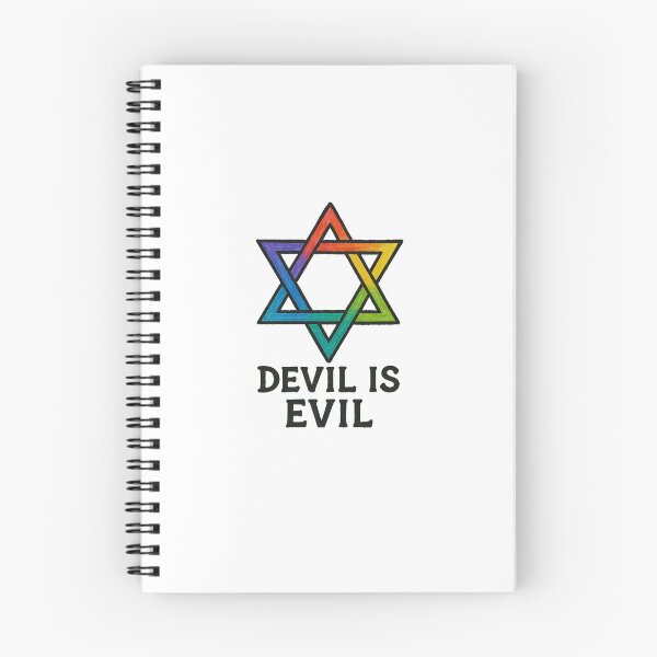 Item preview, Devil Is Evil Rainbow Star Symbol – Anti Evil Statement Art designed and sold by Fleetwood1994.