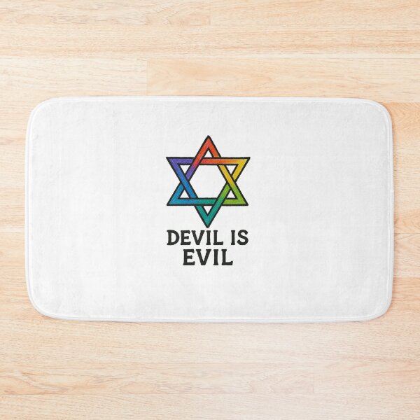 Item preview, Devil Is Evil Rainbow Star Symbol – Anti Evil Statement Art designed and sold by Fleetwood1994.