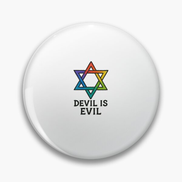 Item preview, Devil Is Evil Rainbow Star Symbol – Anti Evil Statement Art designed and sold by Fleetwood1994.
