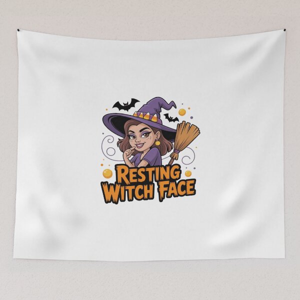 Item preview, Resting Witch Face – Funny Spooky Design designed and sold by Rank Sol.