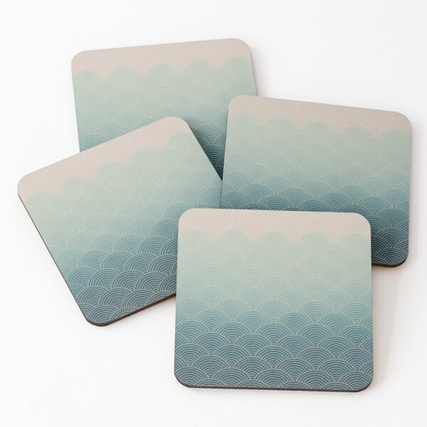 Item preview, Elegant Japanese Seigaiha Wave Pattern with Gradient Colors. designed and sold by RGShirtWorks.