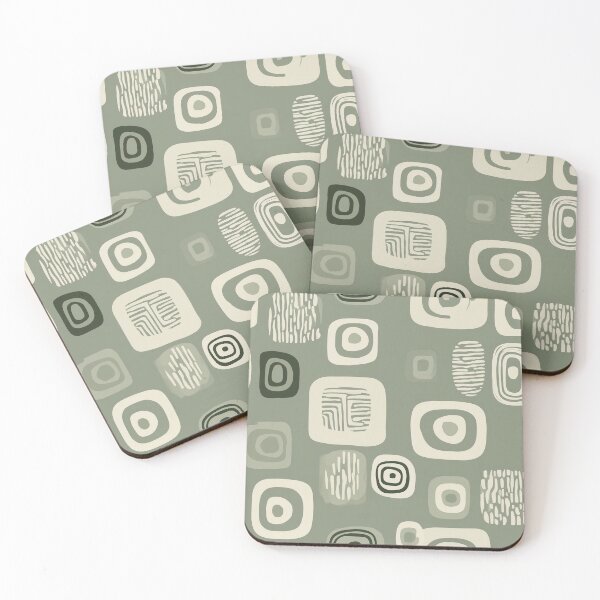 Item preview, Mid-Century Sage Geometric Pattern designed and sold by Moisky Patterns.