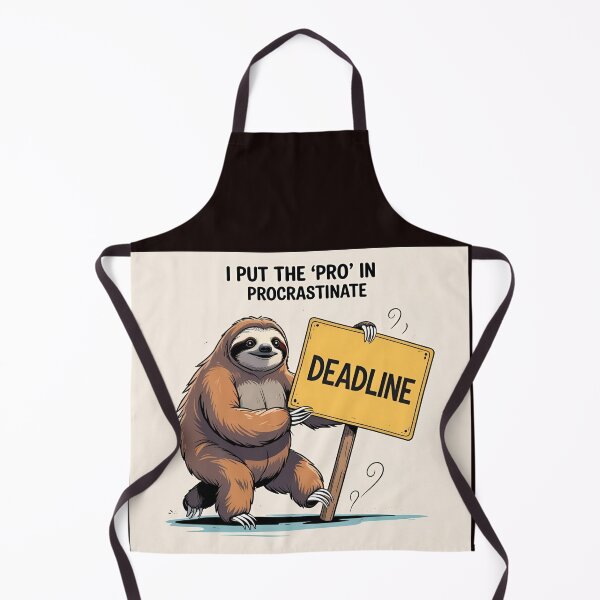 Item preview, Funny sloth design funny animal sloth shirt, "I put the PRO in procastimate designed and sold by The Far Far North.
