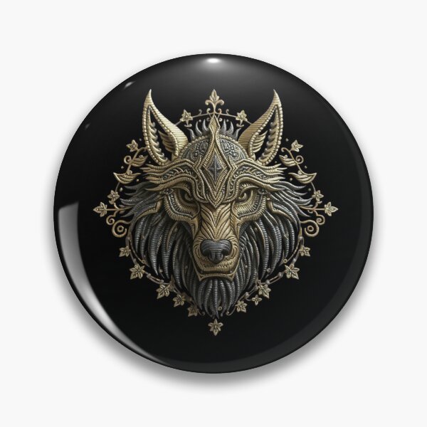 Item preview, Majestic Gold Wolf Head PNG, Ornate Wolf Crown Digital Print, Regal Animal Art for Sublimation Viking Wolf Head SVG designed and sold by TheGaliyaStudio.