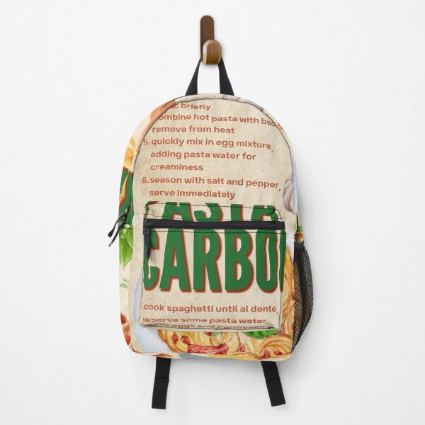 Item preview, Authentic Pasta Carbonara Recipe Vintage Italian Art designed and sold by TuncGK.